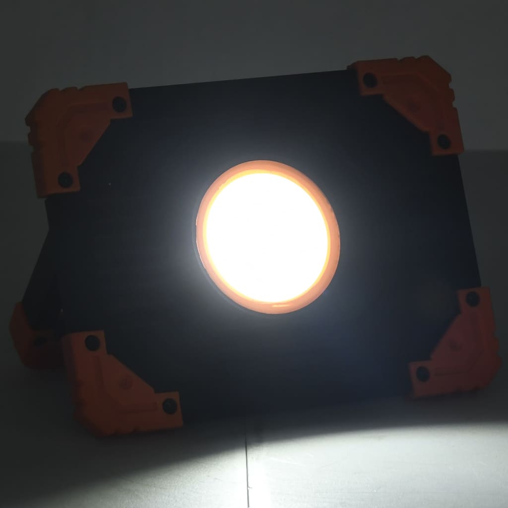 Reflector portabil cu LED, 10 W, alb rece, ABS Lando - Lando