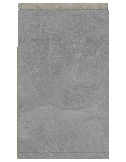 Încărcați imaginea în vizualizatorul Galerie, Bancă pantofar cu pernă gri beton 104x30x49 cm, lemn prelucrat Lando - Lando
