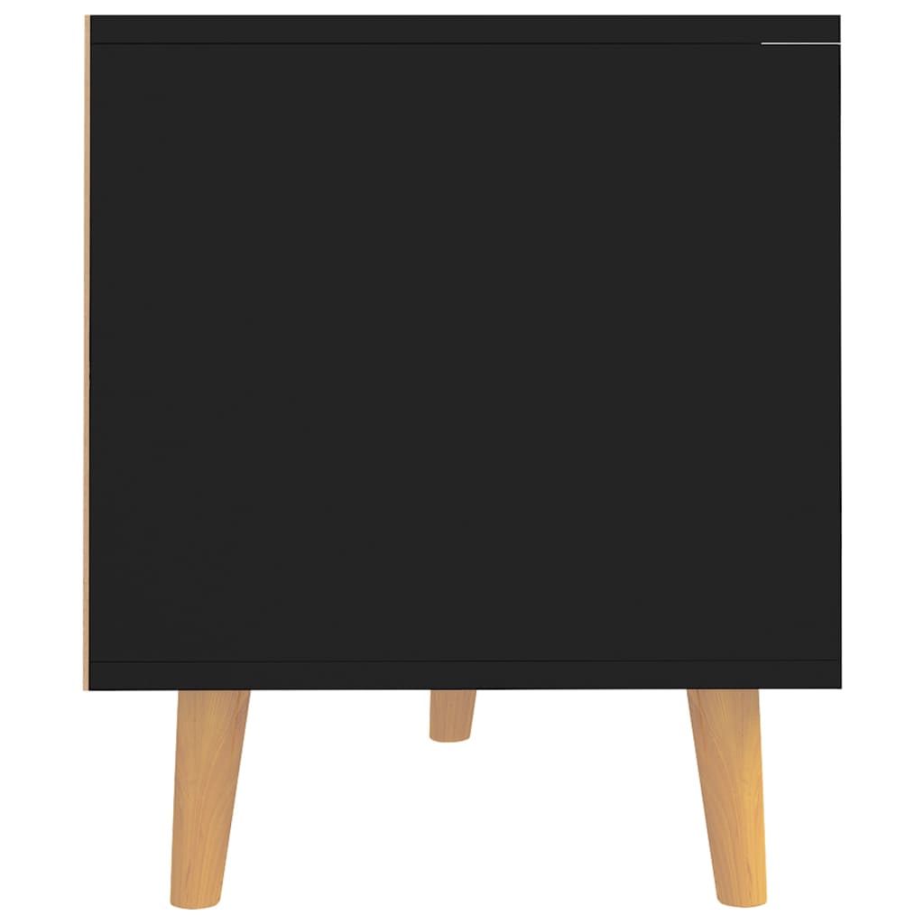 Comodă TV, negru, 90x40x48,5 cm, lemn prelucrat Lando - Lando