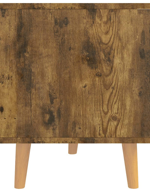 Încărcați imaginea în vizualizatorul Galerie, Comodă TV, stejar afumat, 90x40x48,5 cm, lemn prelucrat Lando - Lando
