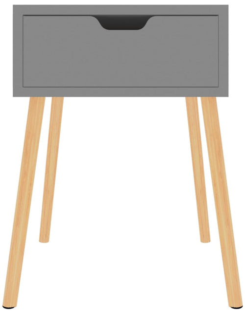 Загрузите изображение в средство просмотра галереи, Noptieră, gri, 40x40x56 cm, lemn prelucrat - Lando
