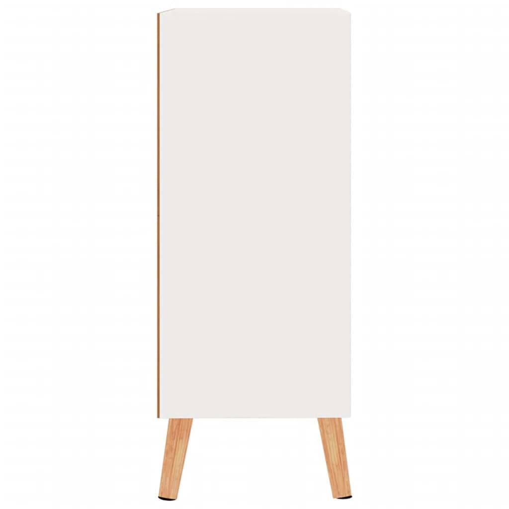 Servantă, alb extralucios, 60x30x72 cm, lemn prelucrat Lando - Lando