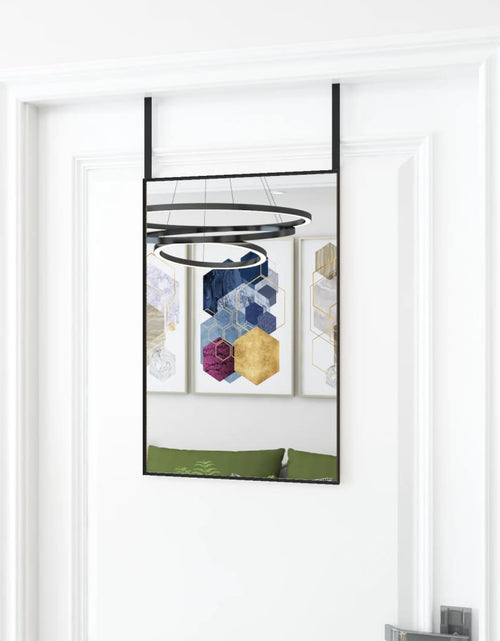 Încărcați imaginea în vizualizatorul Galerie, Oglindă pentru ușă, negru, 40x60 cm, sticlă și aluminiu Lando - Lando
