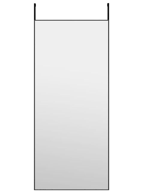 Încărcați imaginea în vizualizatorul Galerie, Oglindă pentru ușă, negru, 40x100 cm, sticlă și aluminiu - Lando
