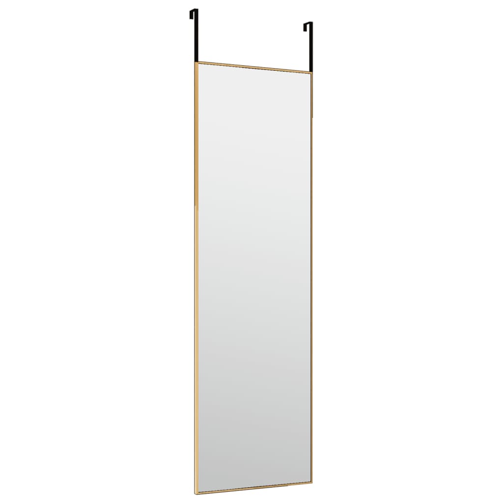 Oglindă pentru ușă, auriu, 30x100 cm, sticlă și aluminiu - Lando