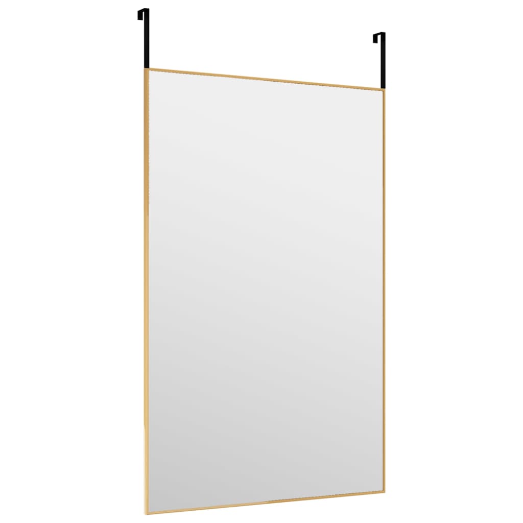 Oglindă pentru ușă, auriu, 50x80 cm, sticlă și aluminiu - Lando