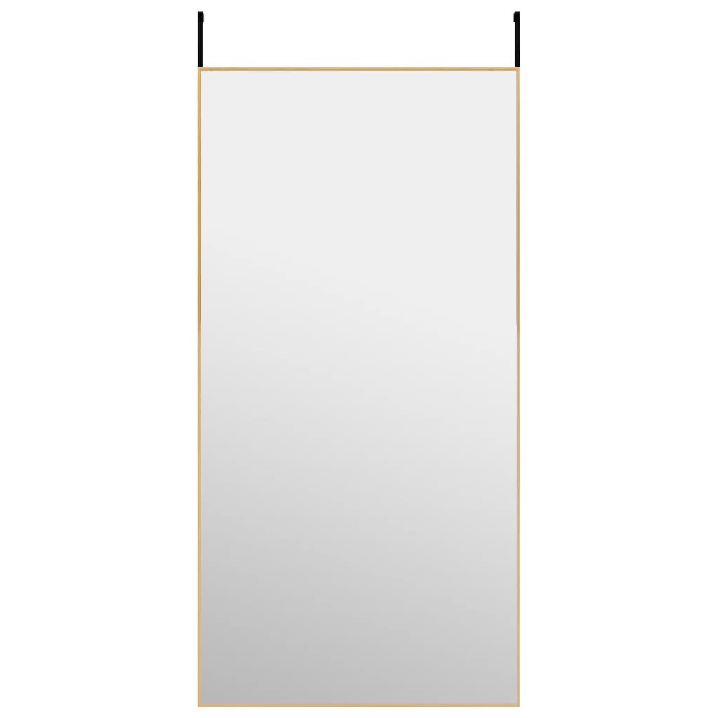 Oglindă pentru ușă, auriu, 50x100 cm, sticlă și aluminiu - Lando
