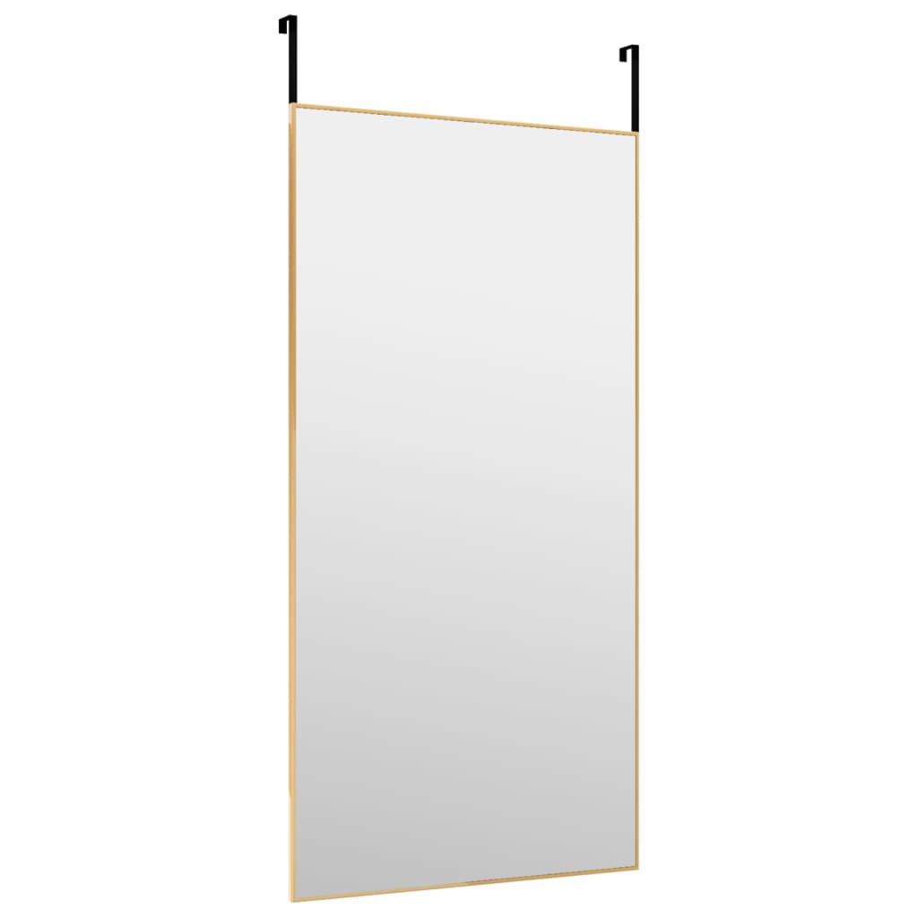 Oglindă pentru ușă, auriu, 50x100 cm, sticlă și aluminiu - Lando
