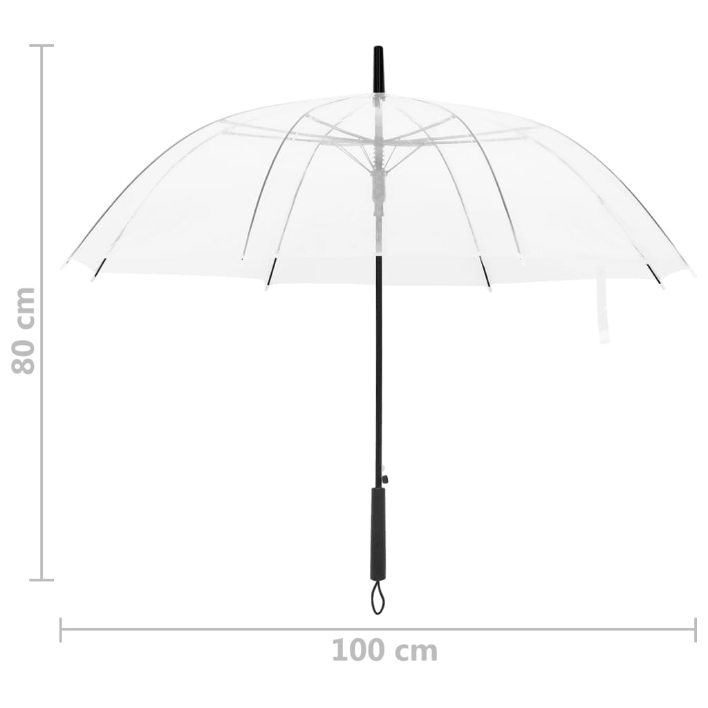 Umbrelă, transparent, 100 cm Lando - Lando