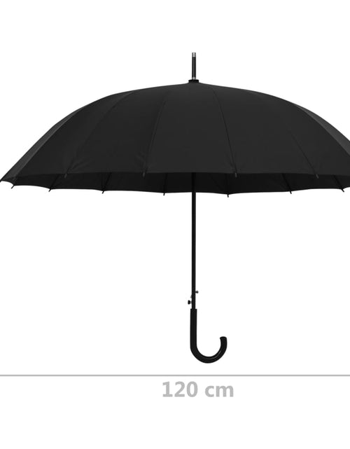 Загрузите изображение в средство просмотра галереи, Umbrelă automată, negru, 120 cm Lando - Lando
