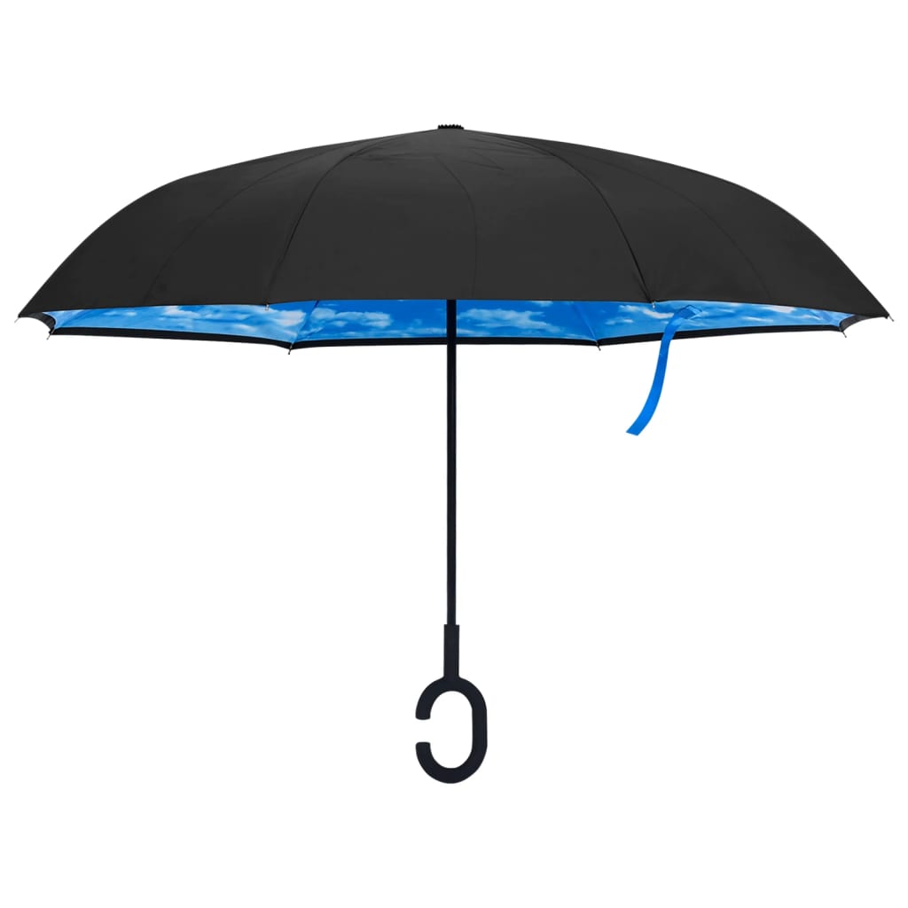 Umbrelă cu mâner în formă de C, negru, 108 cm Lando - Lando