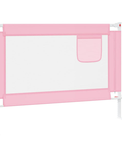 Загрузите изображение в средство просмотра галереи, Balustradă de protecție pat copii, roz, 90x25 cm, textil Lando - Lando
