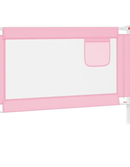 Încărcați imaginea în vizualizatorul Galerie, Balustradă de protecție pat copii, roz, 100x25 cm, textil Lando - Lando
