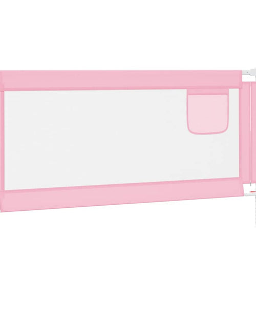 Încărcați imaginea în vizualizatorul Galerie, Balustradă de protecție pat copii, roz, 160x25 cm, textil Lando - Lando
