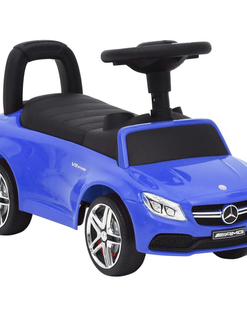 Загрузите изображение в средство просмотра галереи, Mașinuță pentru primii pași Mercedes-Benz C63, albastru Lando - Lando
