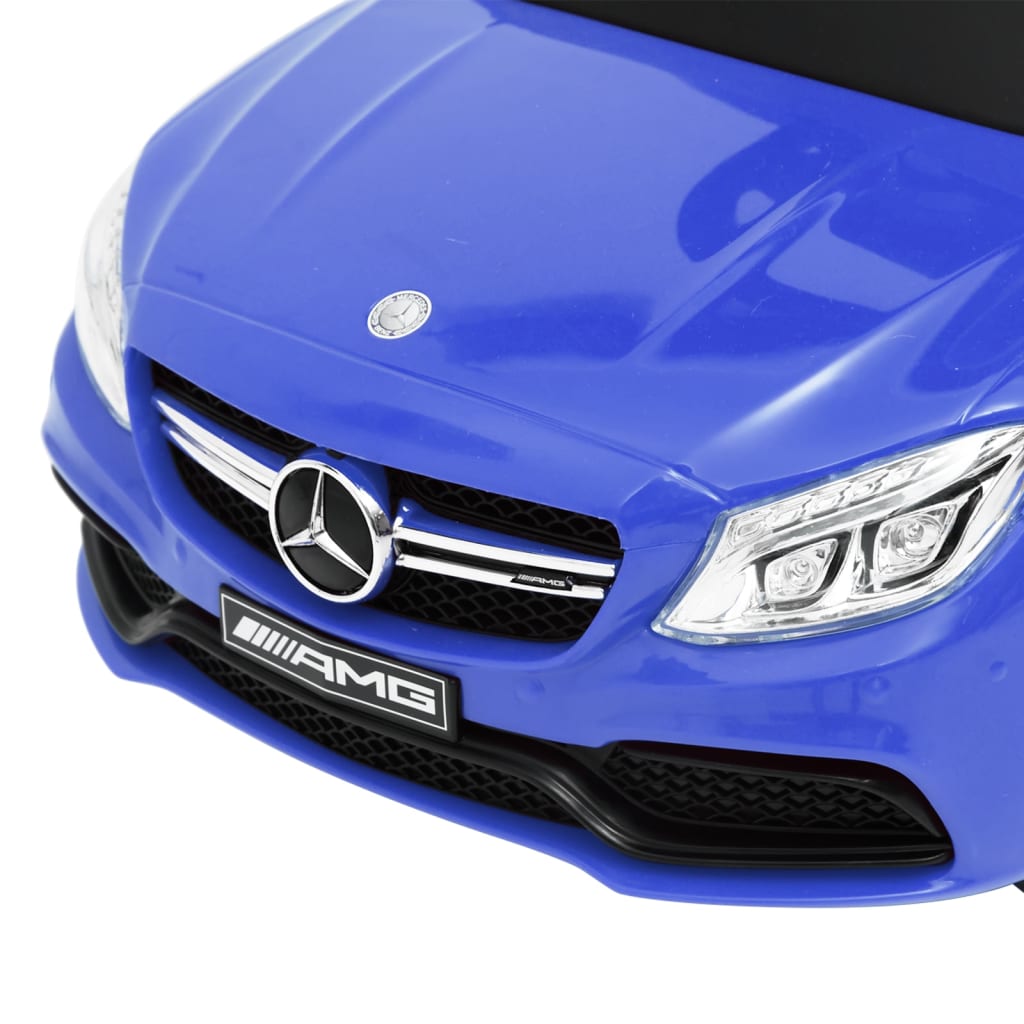 Mașinuță pentru primii pași Mercedes-Benz C63, albastru Lando - Lando