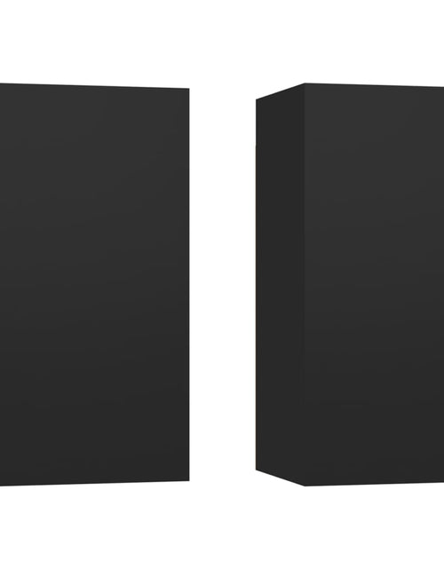 Încărcați imaginea în vizualizatorul Galerie, Comode TV, 2 buc., negru, 30,5x30x60 cm, PAL Lando - Lando
