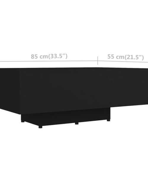 Загрузите изображение в средство просмотра галереи, Măsuță de cafea, negru, 85x55x31 cm, PAL Lando - Lando
