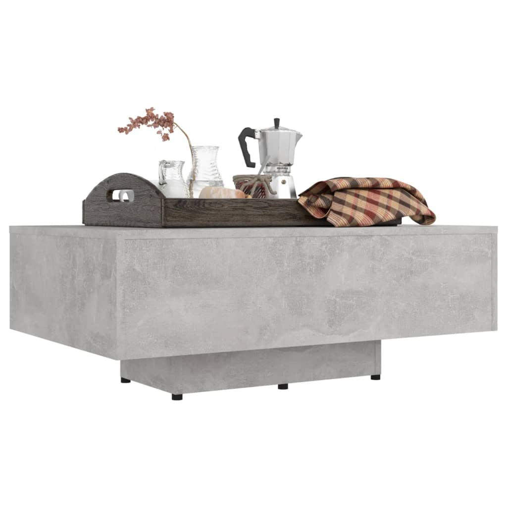 Măsuță de cafea, gri beton, 85x55x31 cm, PAL Lando - Lando