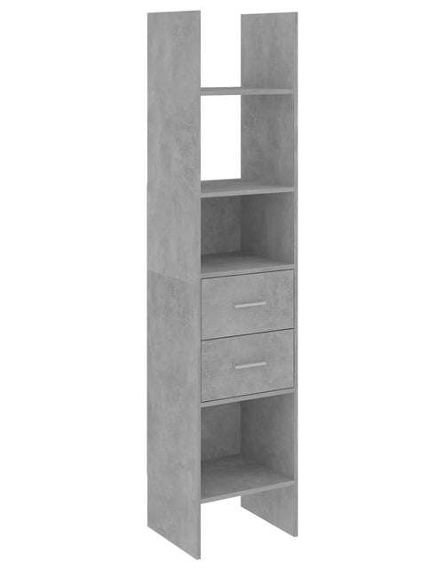 Încărcați imaginea în vizualizatorul Galerie, Bibliotecă, gri beton, 40x35x180 cm, PAL Lando - Lando
