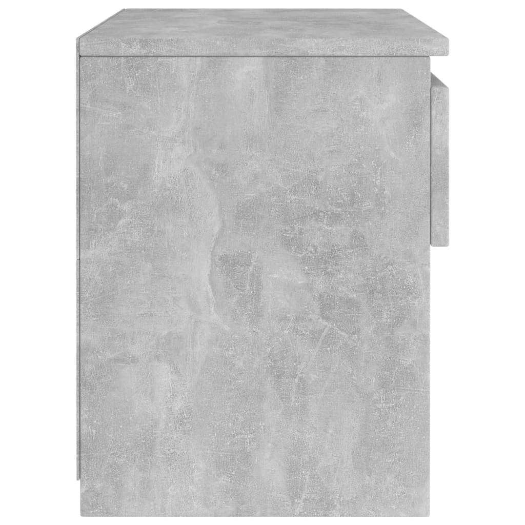 Noptiere, 2 buc., gri beton, 40x30x39 cm, PAL - Lando