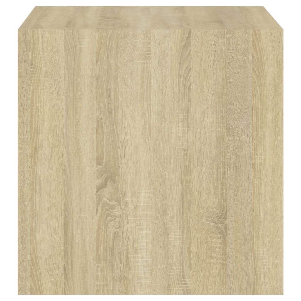 Dulap de perete, alb și stejar Sonoma, 37x37x37 cm, PAL - Lando
