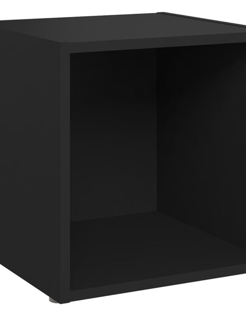 Încărcați imaginea în vizualizatorul Galerie, Comode TV, 4 buc., negru, 37x35x37 cm, PAL Lando - Lando
