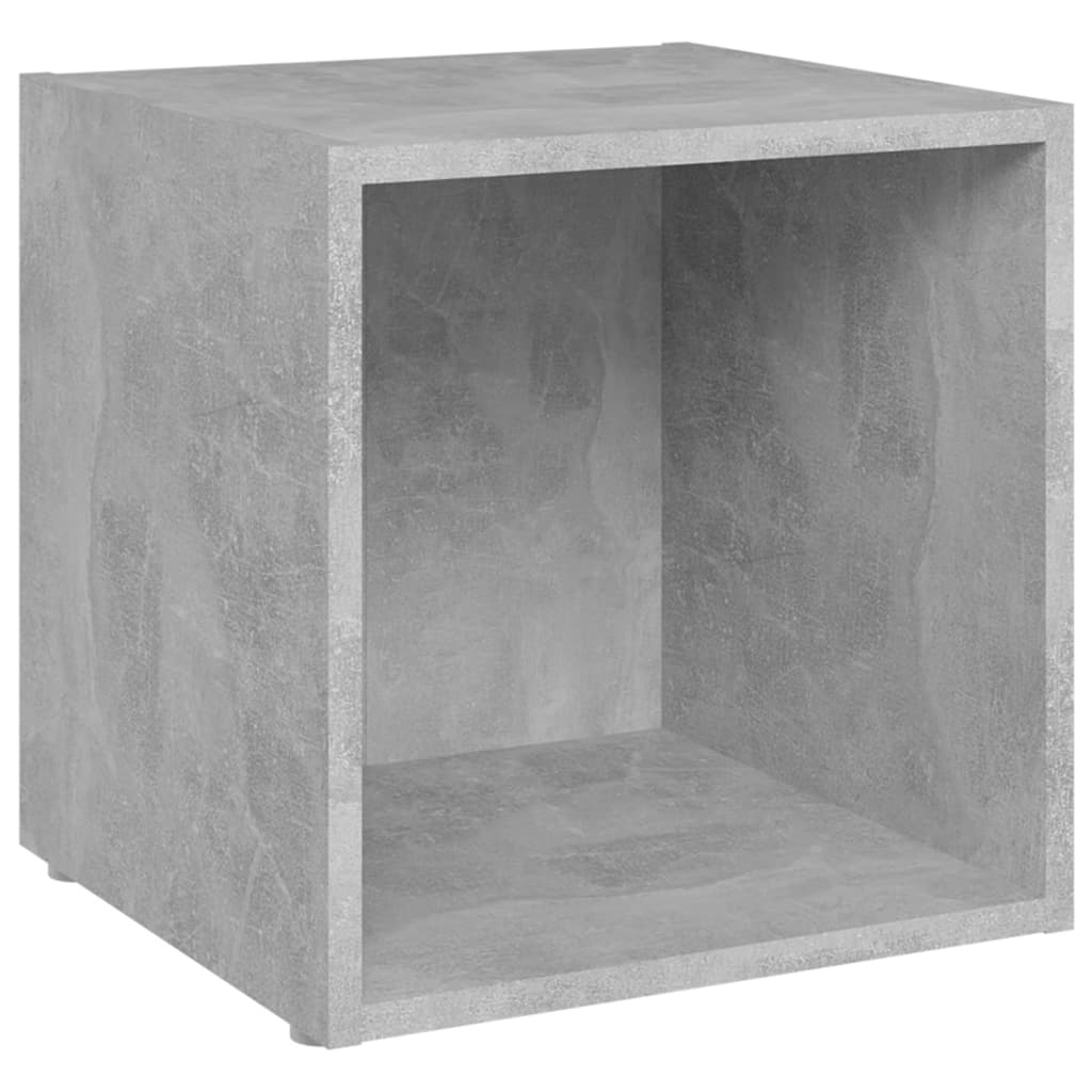 Comode TV, 2 buc., gri beton, 37x35x37 cm, PAL Lando - Lando