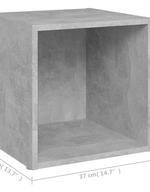 Загрузите изображение в средство просмотра галереи, Comode TV, 2 buc., gri beton, 37x35x37 cm, PAL Lando - Lando
