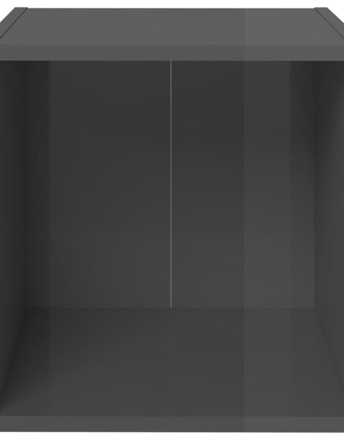 Încărcați imaginea în vizualizatorul Galerie, Comodă TV, gri extralucios, 37x35x37 cm, PAL Lando - Lando
