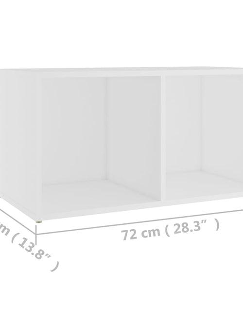 Încărcați imaginea în vizualizatorul Galerie, Comodă TV, alb, 72x35x36,5 cm, PAL - Lando
