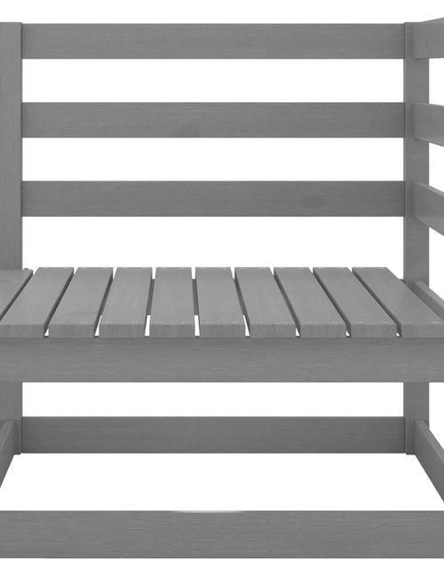 Încărcați imaginea în vizualizatorul Galerie, Set mobilier de grădină, 2 piese, gri, lemn masiv de pin Lando - Lando
