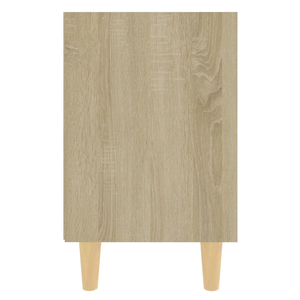 Noptieră cu picioare din lemn masiv, stejar sonoma, 40x30x50 cm - Lando