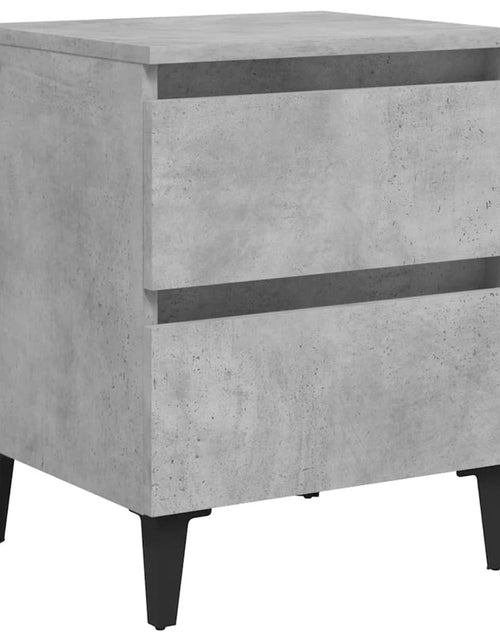 Încărcați imaginea în vizualizatorul Galerie, Noptiere, 2 buc., gri beton, 40x35x50 cm, PAL - Lando

