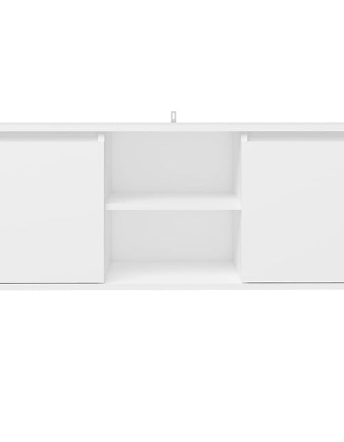 Încărcați imaginea în vizualizatorul Galerie, Comodă TV cu picioare din lemn masiv, alb, 103,5x35x50 cm Lando - Lando
