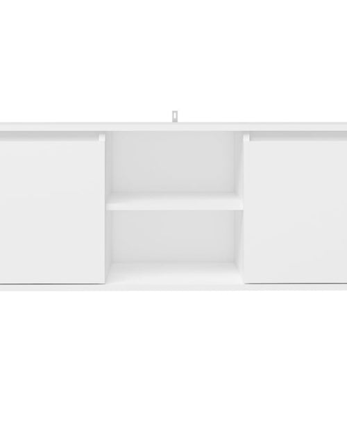 Încărcați imaginea în vizualizatorul Galerie, Comodă TV cu picioare metalice, alb, 103,5x35x50 cm Lando - Lando
