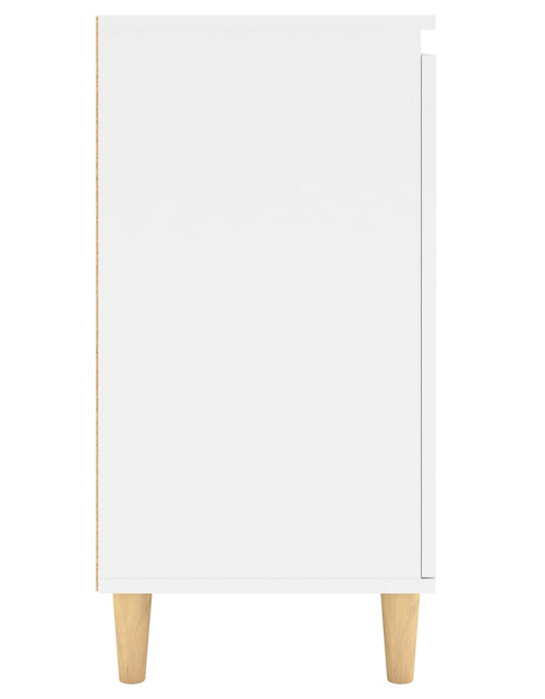Загрузите изображение в средство просмотра галереи, Servantă cu picioare din lemn masiv, alb, 60x35x70 cm, PAL Lando - Lando
