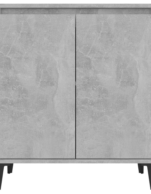 Încărcați imaginea în vizualizatorul Galerie, Servantă, gri beton, 60x35x70 cm, lemn prelucrat Lando - Lando
