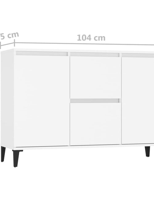 Загрузите изображение в средство просмотра галереи, Servantă, alb, 104x35x70 cm, PAL Lando - Lando
