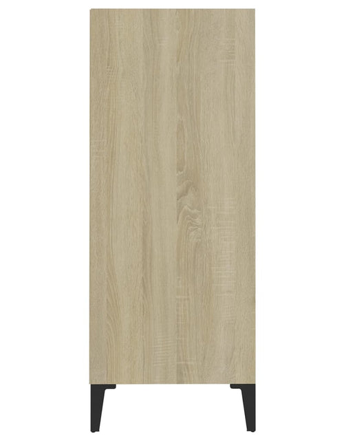 Загрузите изображение в средство просмотра галереи, Servantă, alb și stejar Sonoma, 57x35x90 cm, PAL - Lando
