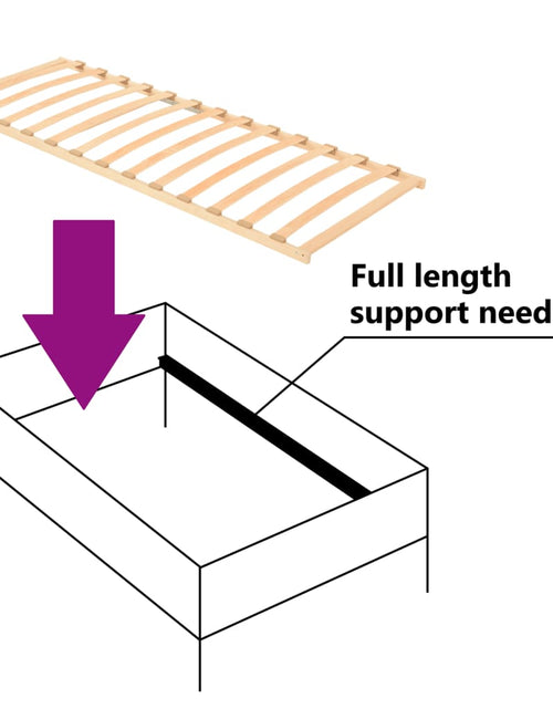 Încărcați imaginea în vizualizatorul Galerie, Bază de pat cu șipci, 13 șipci, 70x200 cm - Lando
