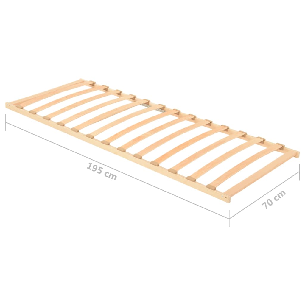 Bază de pat cu șipci, 13 șipci, 70x200 cm - Lando
