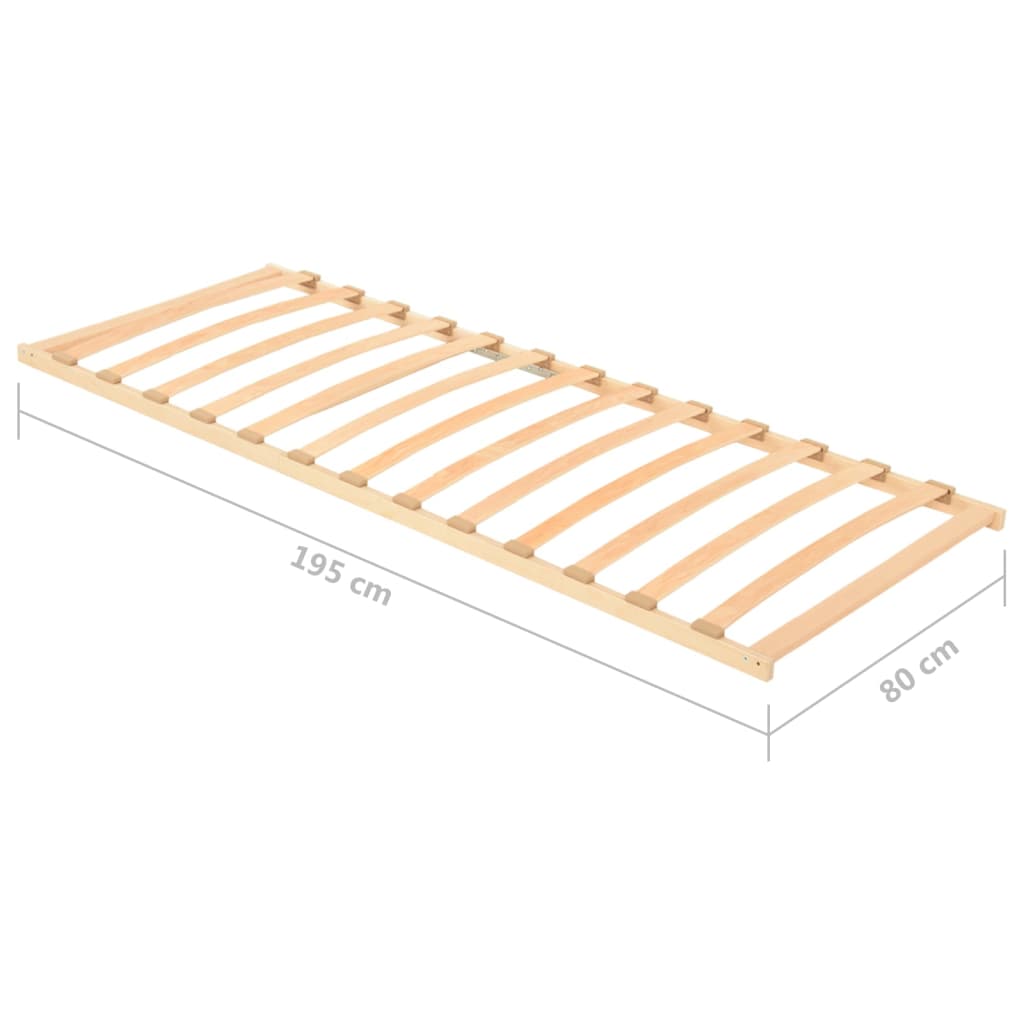 Bază de pat cu șipci, 13 șipci, 80x200 cm - Lando