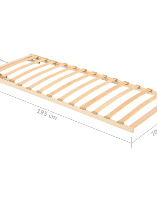 Загрузите изображение в средство просмотра галереи, Bază de pat cu șipci, 13 șipci, cap ajustabil, 70x200 cm - Lando
