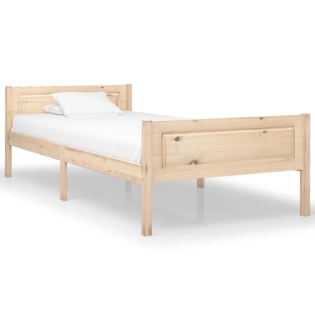 Cadru de pat, 100x200 cm, lemn masiv de pin - Lando
