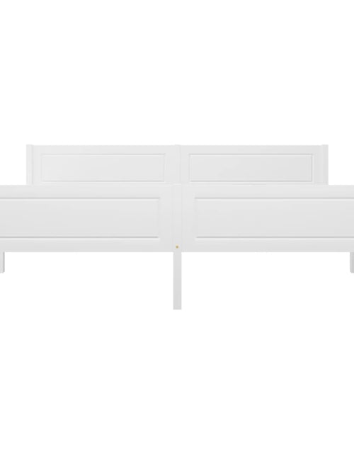 Încărcați imaginea în vizualizatorul Galerie, Cadru de pat, alb, 180x200 cm, lemn masiv de pin - Lando
