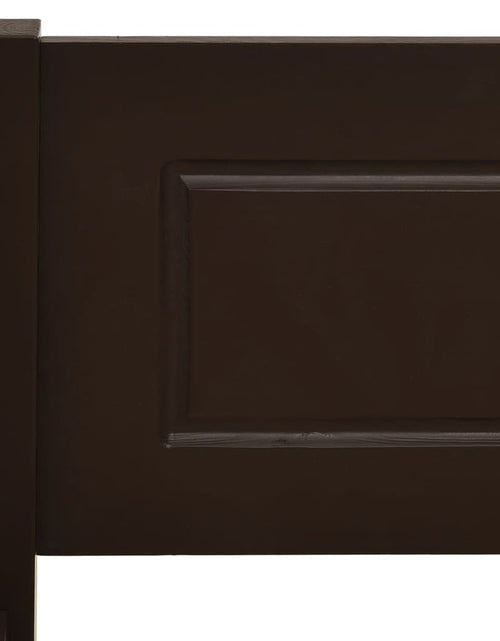 Загрузите изображение в средство просмотра галереи, Cadru de pat, maro închis, 120x200 cm, lemn masiv de pin - Lando
