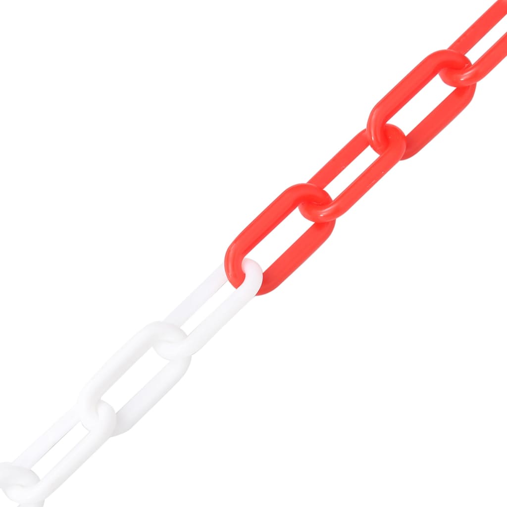 Lanț de avertizare, roșu și alb, 30 m, Ø8 mm, plastic Lando - Lando