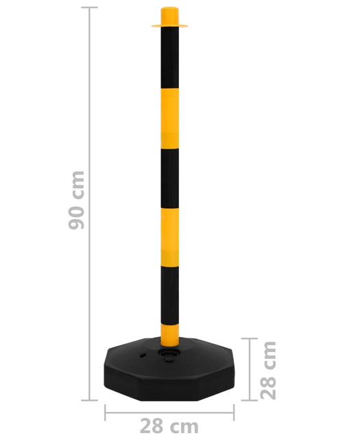 Încărcați imaginea în vizualizatorul Galerie, Set stâlp semnalizare trafic, cu lanț din plastic de 10 m Lando - Lando
