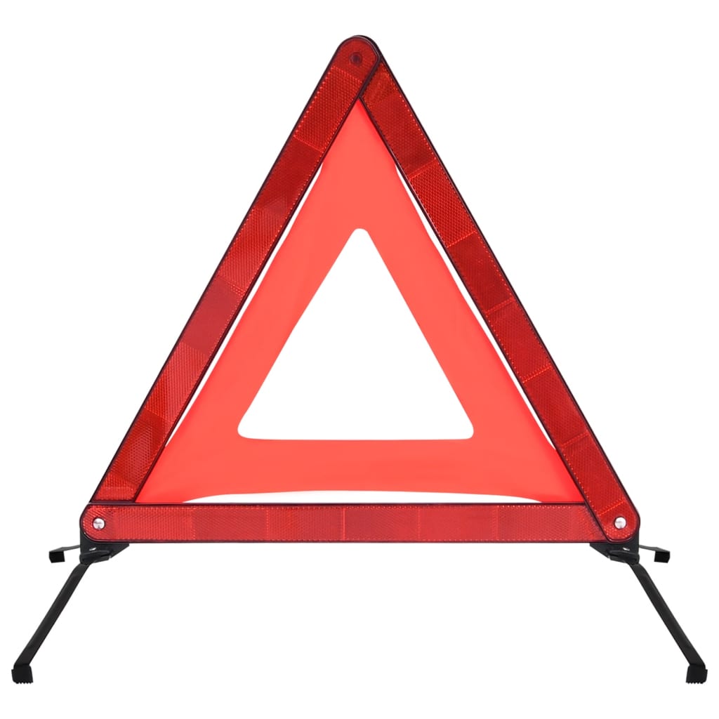 Triunghiuri avertisment trafic, 4 buc., roșu, 56,5x36,5x44,5 cm Lando - Lando